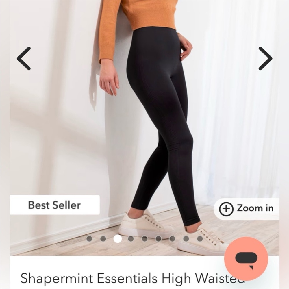 Shapermint Black High-Waisted Leggings